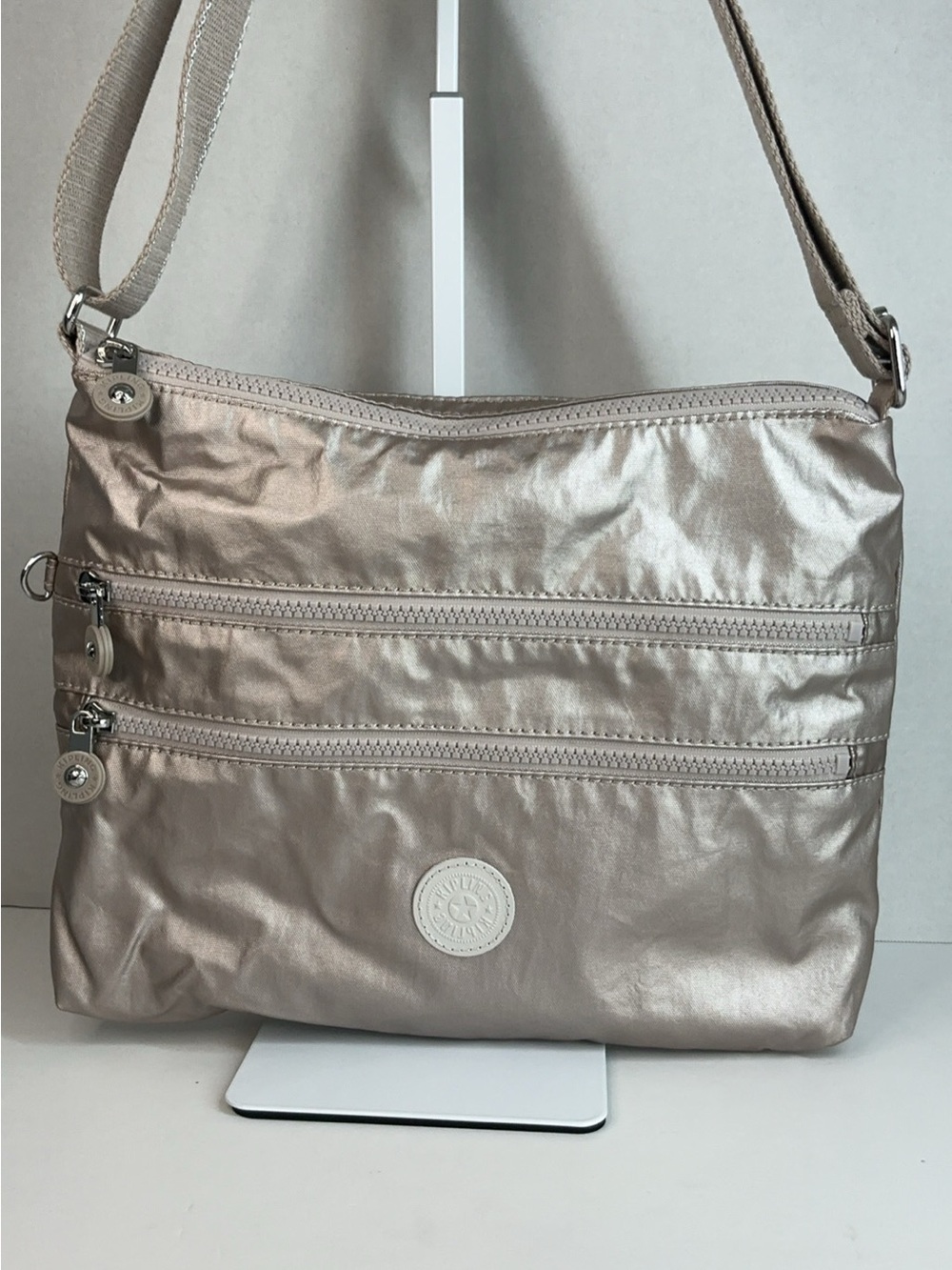 Kipling Alvar Metallic Crossbody Bag